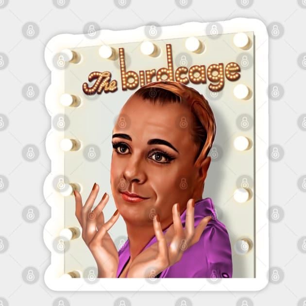 The Birdcage Sticker by Zbornak Designs